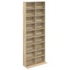 CD Shelf Sonoma Oak 65 X 23.5 X 175 Cm Engineered Wood
