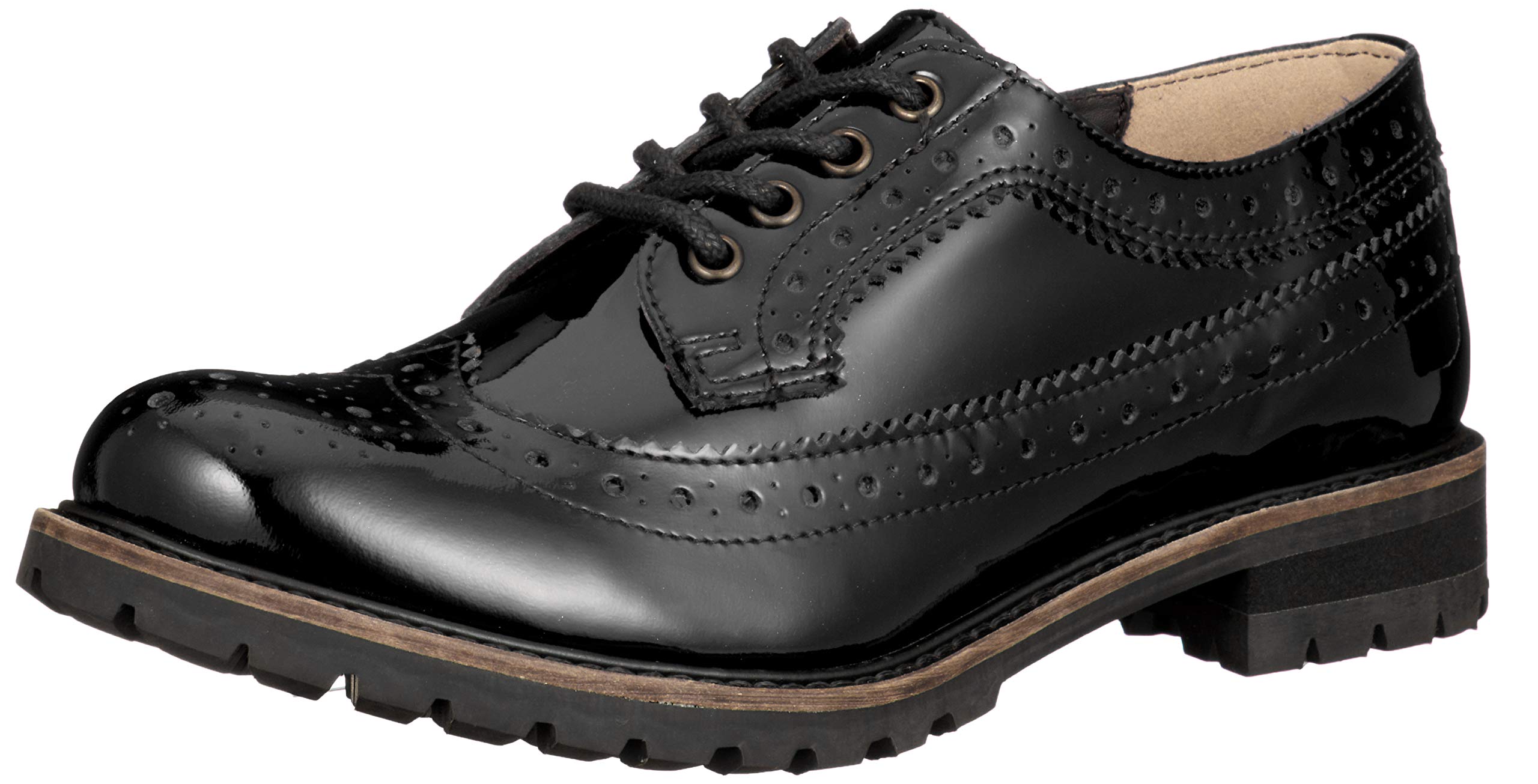 

Yosuke Lace-Up Leather Mannish Shoes, Black Enamel, Size 22.5 cm, 5010032