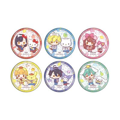 TV Anime "Honey Lemon Soda" X Sanrio Characters 01 [Mini Character Illustration] Can Badge Complete Set (Box of 6)