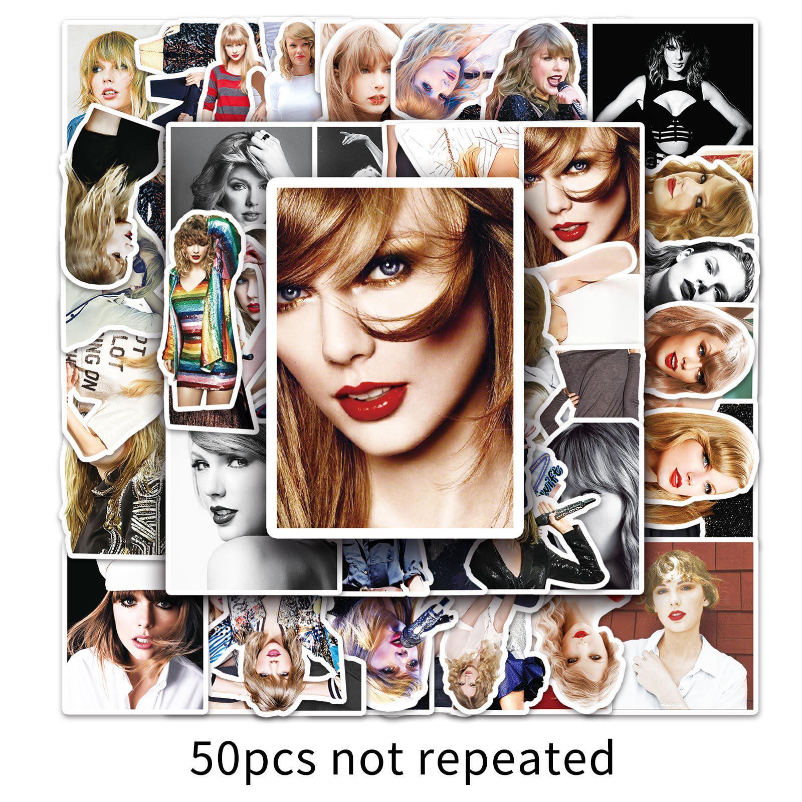50 Unique Taylor Swift Graffiti-Style Stickers for Luggage, Cars & Scooters
