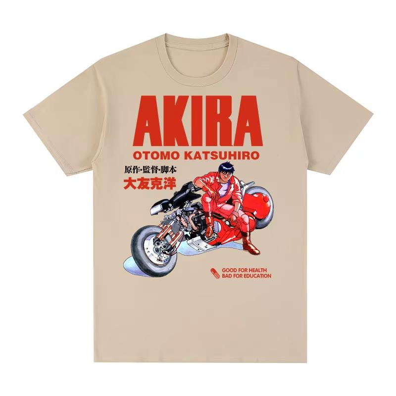 Men's & Women's New Vintage T‑Shirt with Akira 1989 Japanese Anime Movie Harajuku Casual Graphic Print Women And Men T-shirt