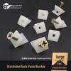 White Plastic Wardrobe Shelf Support Bracket for Wood Panel