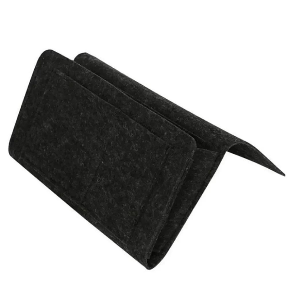 Felt Bedside Pocket Organizer Phone Book Magazine Holder Pockets Hanging Storage Bag Bed Table Sofa Side Pouch