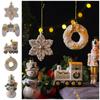 White Christmas Hanging Decoration Snowman Snowflake Xmas Ornament Ball Party Supplies Festival Christmas Tree Ornament