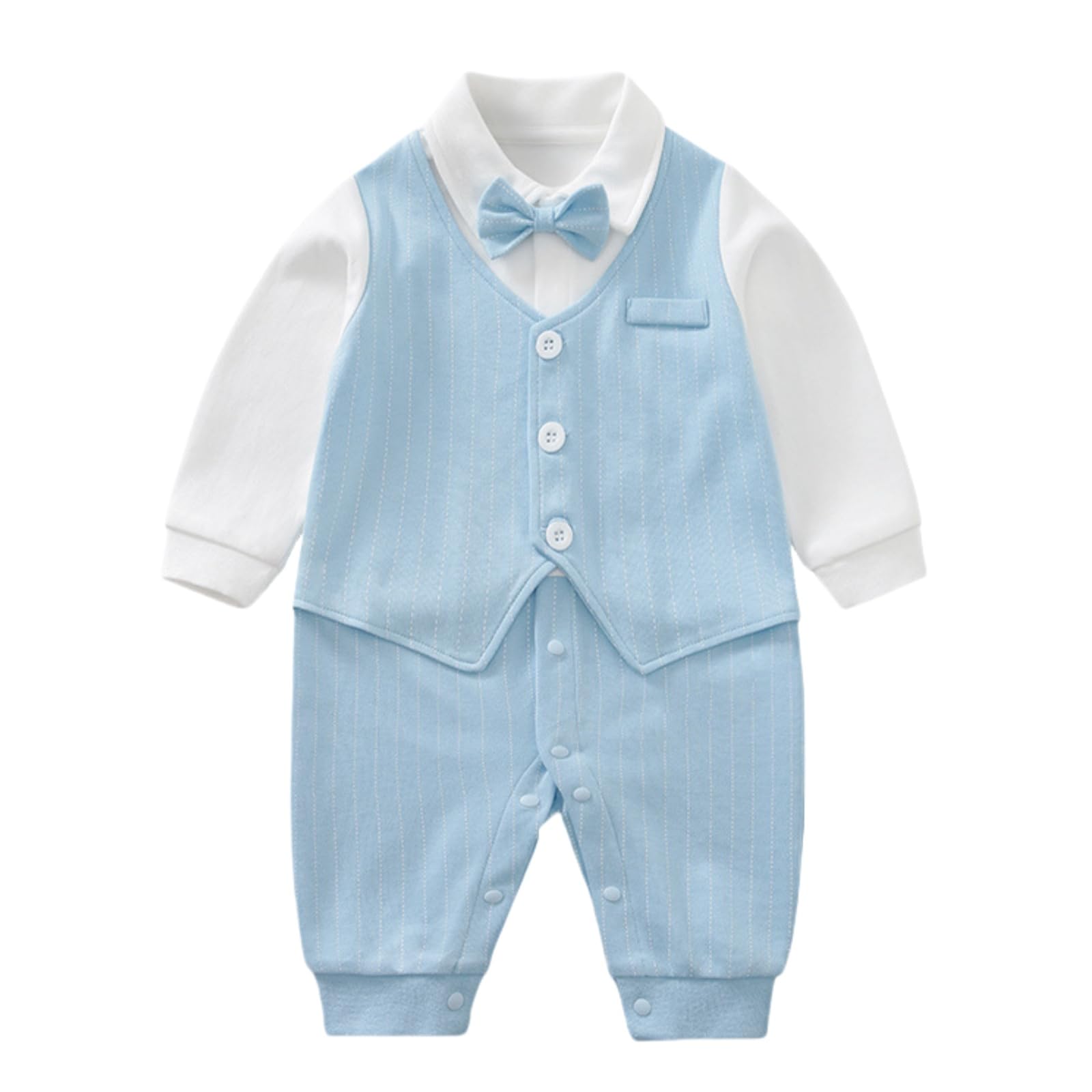 

Baby Formal Bow Perfect for Shrine Kindergarten Entrance First Baby Shower 66cm Mum&nny Boys Romper, Clothes, Suit, Open-Front, Tie, Invitations, синий