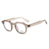 Men'S Glasses Irregular Full Frame Pc Temple Retro Rice Binding Frame Can Be Equipped With Anti-Blue Lenses