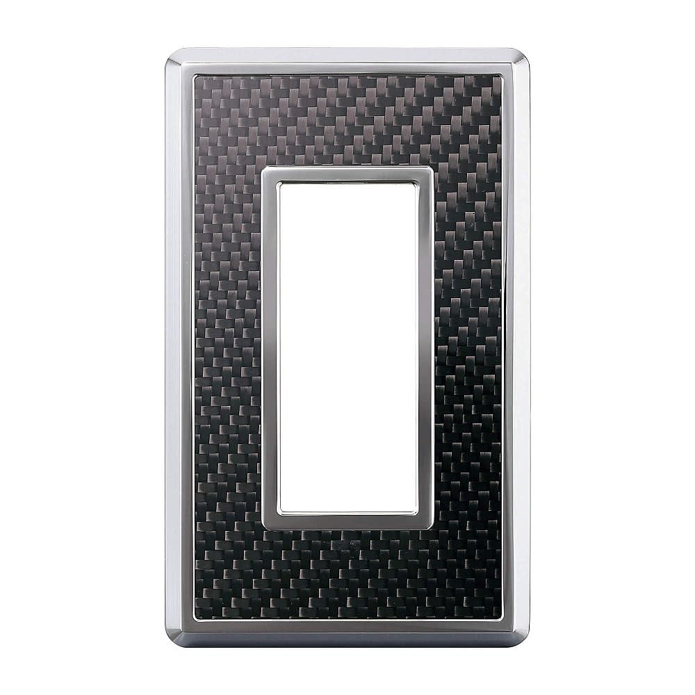 

Sugatsune Kogyo Switch and Outlet Plate, Carbon Fiber Series, Clear Black, PXP-CF01-CB