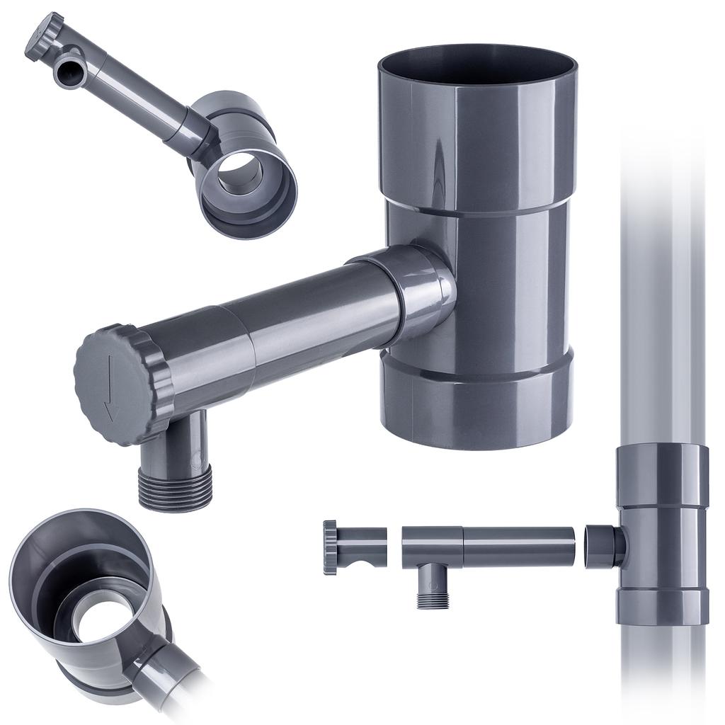 KADAX Rainwater Collector With Valve Gray