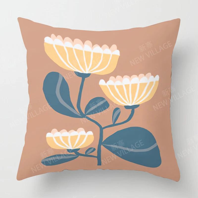 Zuhause Wohnzimmer Mode Dekoration Kissenbezüge Leinen Sofakissenbezüge 45*45 Kissenbezug 40x40cm 50x50 45x45