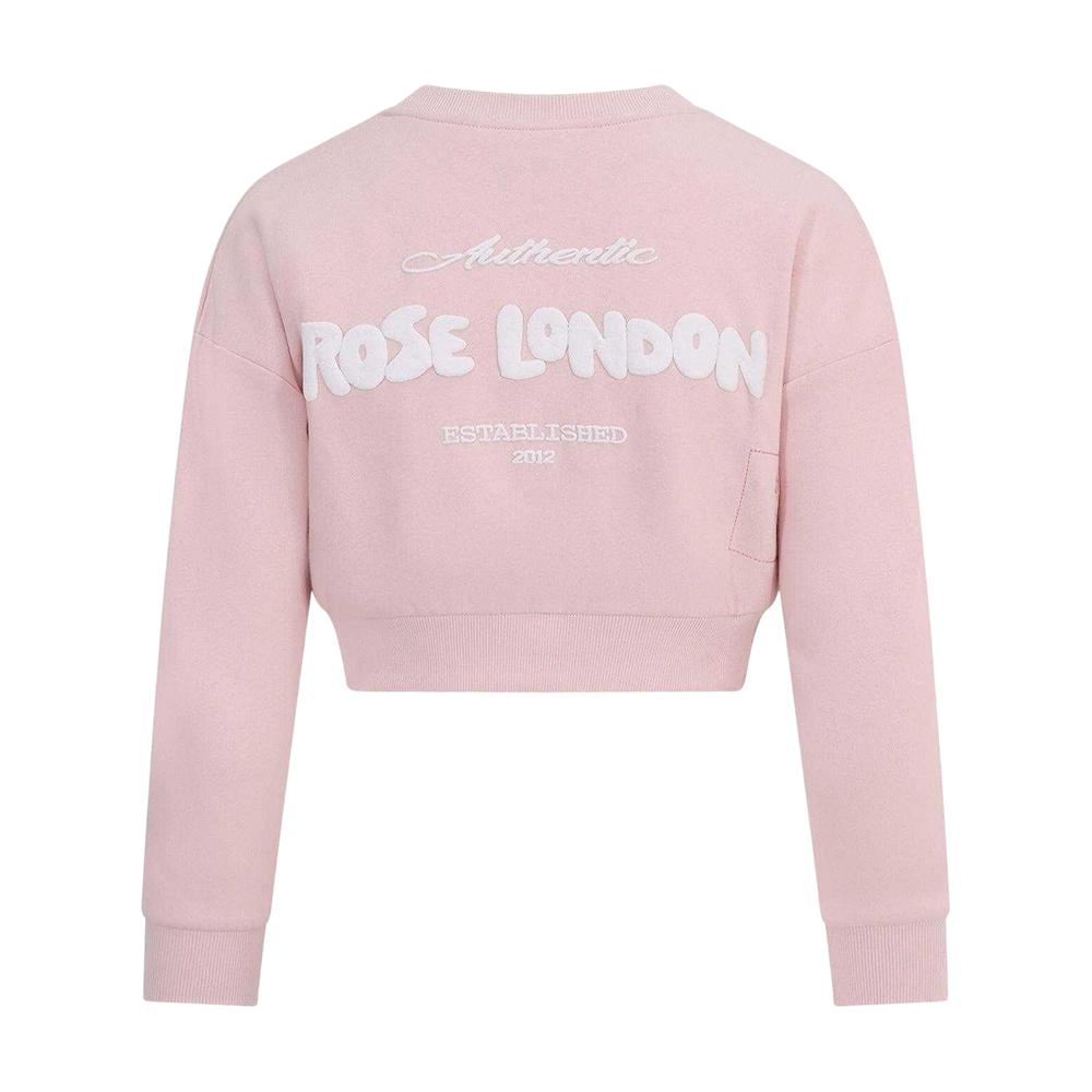 Rose London Girls Relaxed Fit Crop Sweatshirt