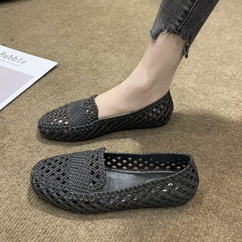 Büroangestellte vielseitige Damen-Sandalen 2025 neu Sommerausgehen rutschfest Strand nicht müde Füße weichsohlige Strandschuhe Damen