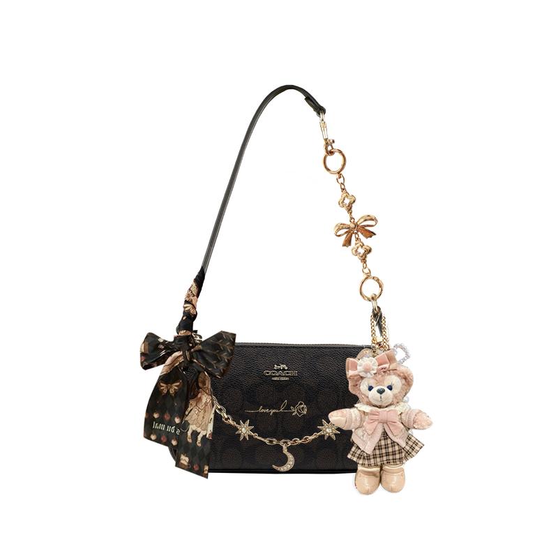

COACH shoulder bag [Customized Bag] Nolita 19 Retro Classic Old Flower Silver Label Logo Yue Weaver Butterfly Dream Basic Package (Pack + Dust Bag) срібний