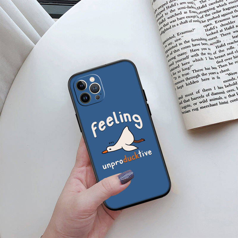 MH52 DUCK Cartoon Phone Shell Case for iPhone 7 8 11 12 13 14 15 16 17 16E XS Pro Max XR X SE Air