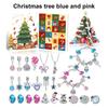 Countdown Christmas Charm Bead with Christmas Tree DIY Christmas Charms Beads Bracelet for Girls Kids Teens and Adults