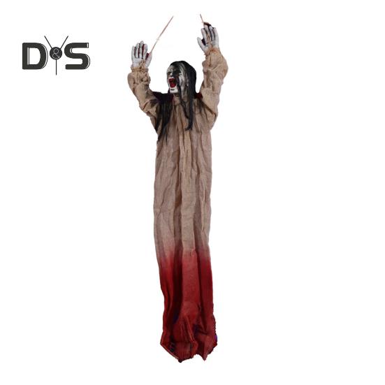 Decoratiunea fantomă agățată de Halloween înfricoșătoare, schelet, fantomă, decorație de petrecere în casă înfricoșătoare pentru curte exterioară, verandă, casă bântuită