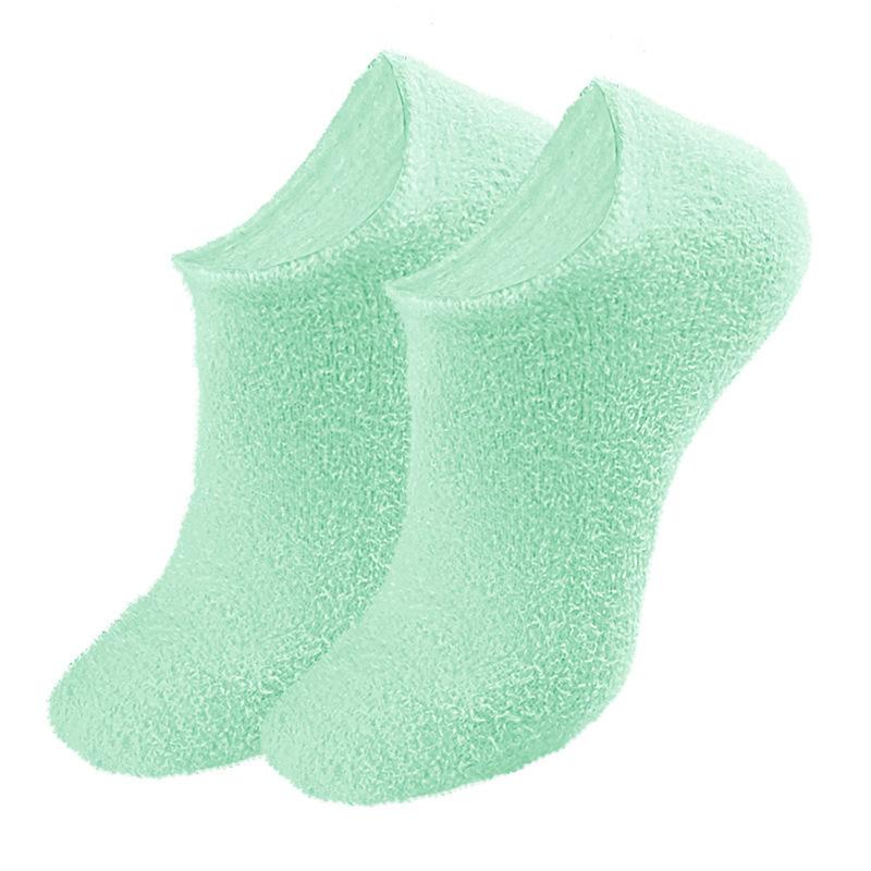Feather Yarn Gel Heel Socks Hand and Foot Gel Touch Screen Gloves Plant Full Socks Five-finger Gloves