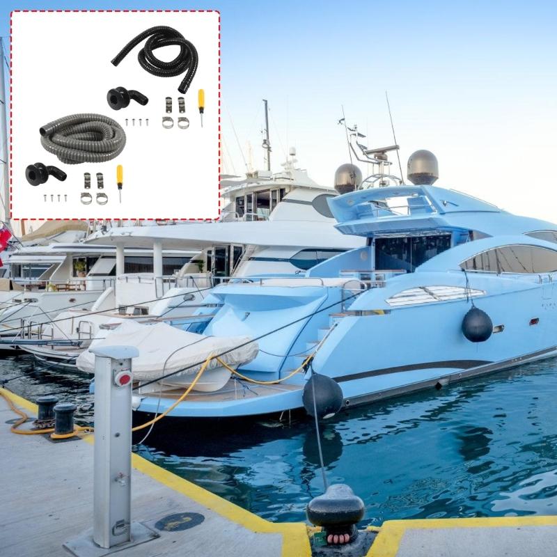 90 Degree Thru Hull Fitting Connector Leakproof Angled Thru Hull Fitting Bilge Pump Drain For Boating Boats Yacht