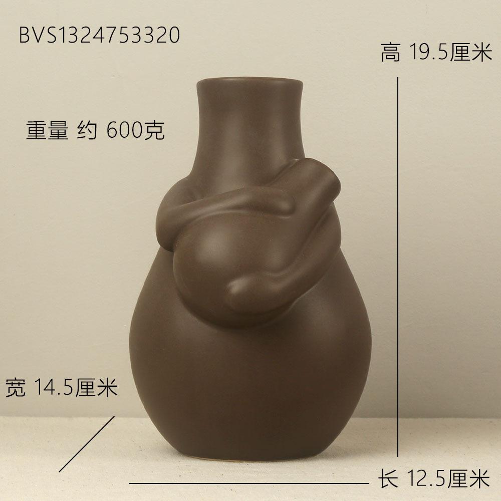 Creative Ceramic Decorative Vases Human Body Shape for Hydroponic Home Decor