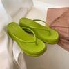 2025 New Wedges Women Slippers Fashion Slip On Open Toe Ladies Elgant Platform High Heel Non Slip Beach Slides Flip Flop