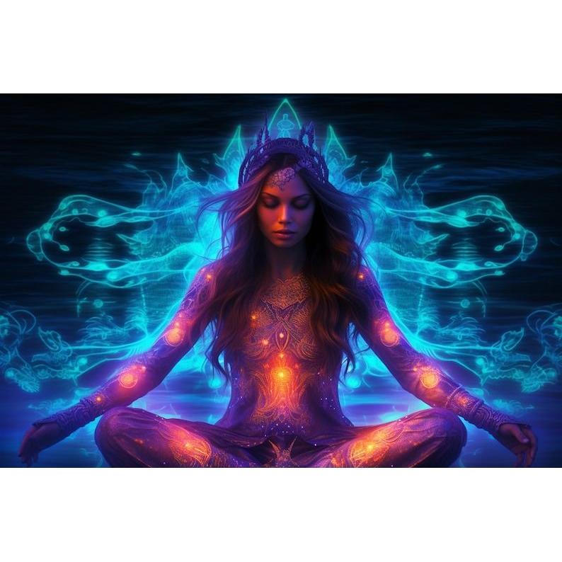 Tapestry Tantric Shamanic Goddess UV 75x100