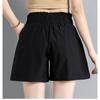 Summer Chiffon Korean High waist Ladies Shorts Women Flower Bud Vintage Harajuka Short Feminino Casual Elastic Wide Leg shorts