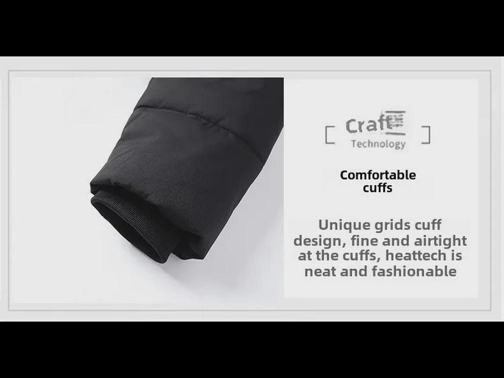 Men's Hooded Winter Cotton Coat: Warm, Thickened, Versatile, Medium-Long Jacket for Middle-Aged & Elderly