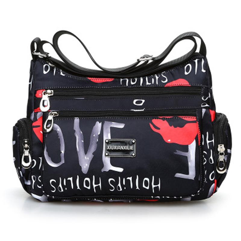 Borse a tracolla da donna floreali alla moda in stile rurale Borse a tracolla leggere con cerniera vintage in stile europeo e americano