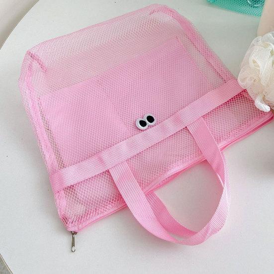 Summer Beach Tote Big Eyes Mesh Bag Sand-proof Waterproof Large Lightweight Travel Bag