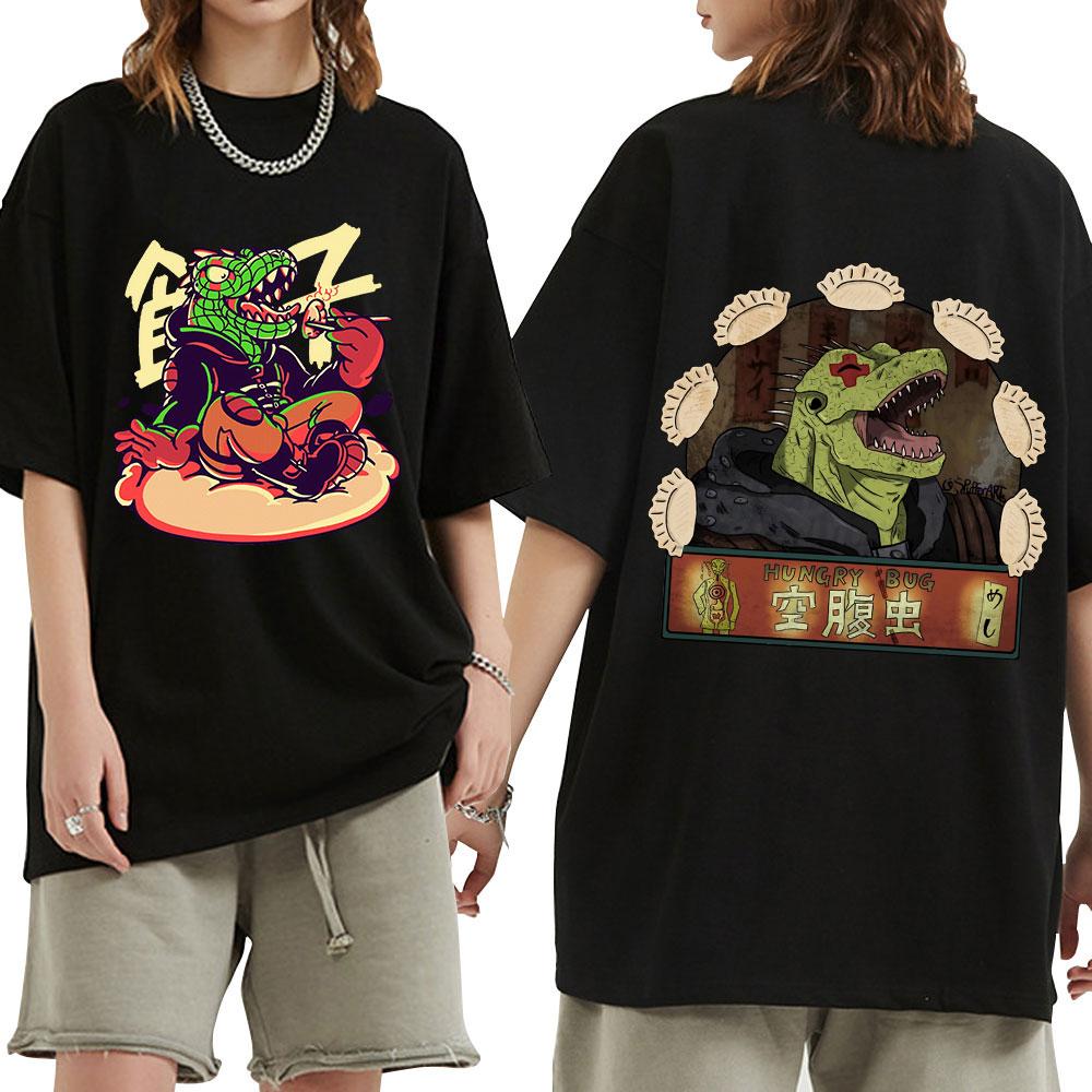 Anime Dorohedoro Kaiman T Shirt Gothic Manga Graphic Print T Shirts Men's Fashion Casual Cotton Oversized T-shirt Streetwear