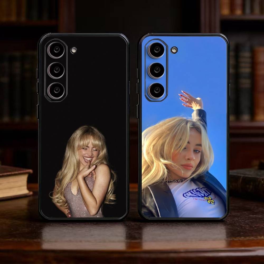Singer S-Sabrina C- Carpenter Handyhülle Für Samsung Galaxy A13,21s,22,31,32,52,53,71,72,73,Weiche Schwarze Hülle