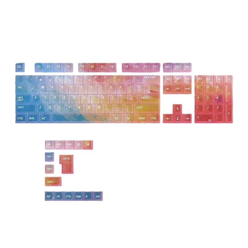 119pcs Replacement Keycaps OEM Height Design Multiple Theme for Mechanical Keyboards Premium PC Keycap Set