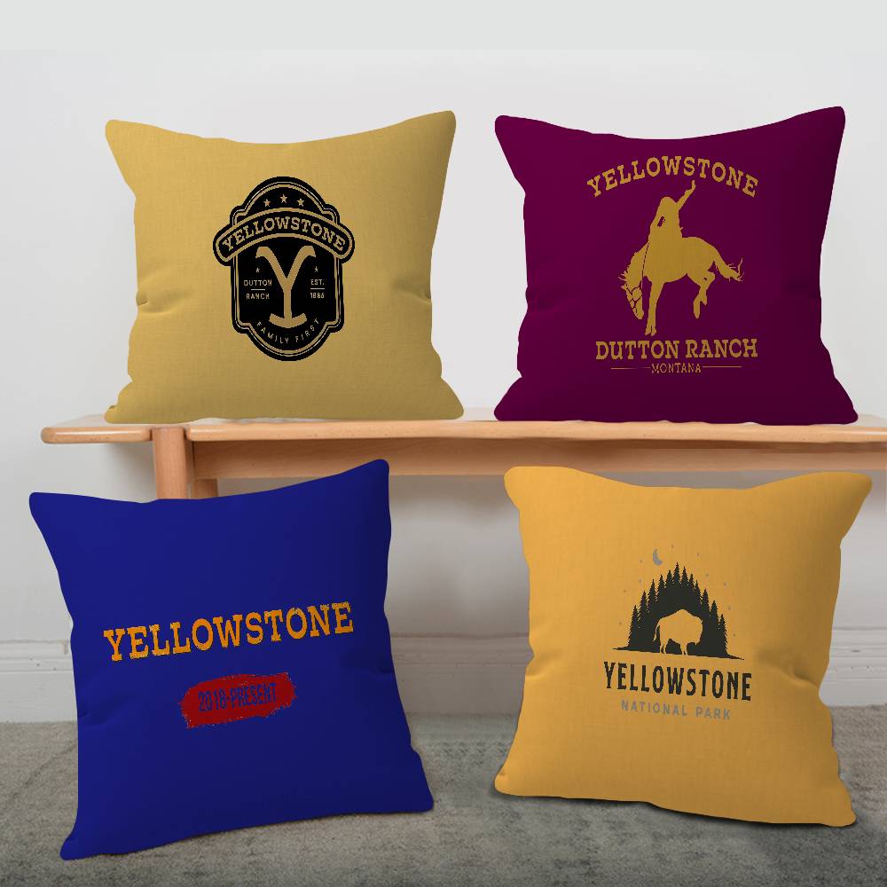 Y-YellowstoneS pillow cover sofa cushion cover home room decoration children gift