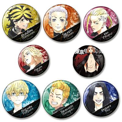 32/44/58mm Tokyo Revengers Weißblech Pin Runde Cartoon Broschen für Rucksack Kleidung Zubehör Anime Sammlung Abzeichen Hut Dekoration Geschenke