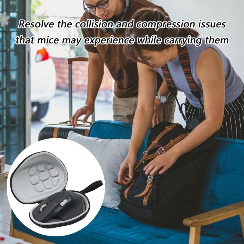 Portable Hard EVA Case Mouse Carrying Storage Bag for 4 Mouse for Travel Office Home, Case Only