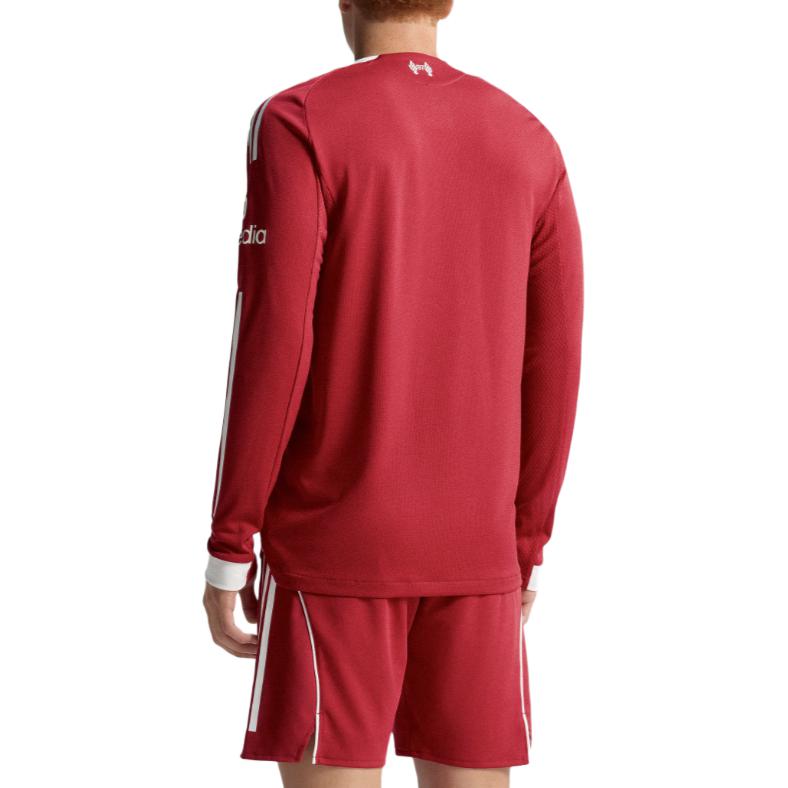 Men's Adidas Free Shipping with adiClub Liverpool Fc 25/26 Long Sleeve Home Authentic Jersey