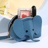 PU Leather Baby Elephant Coin Purse Women's Bag Pendant Creative Card Holder Storage Lipstick Envelope Zipper Money Bag