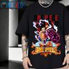 Vêtements de sport imprimés motif Anime One Piece Été 2025 Hommes Femmes Streetwear Extra Large Décontracté T-shirt en Coton