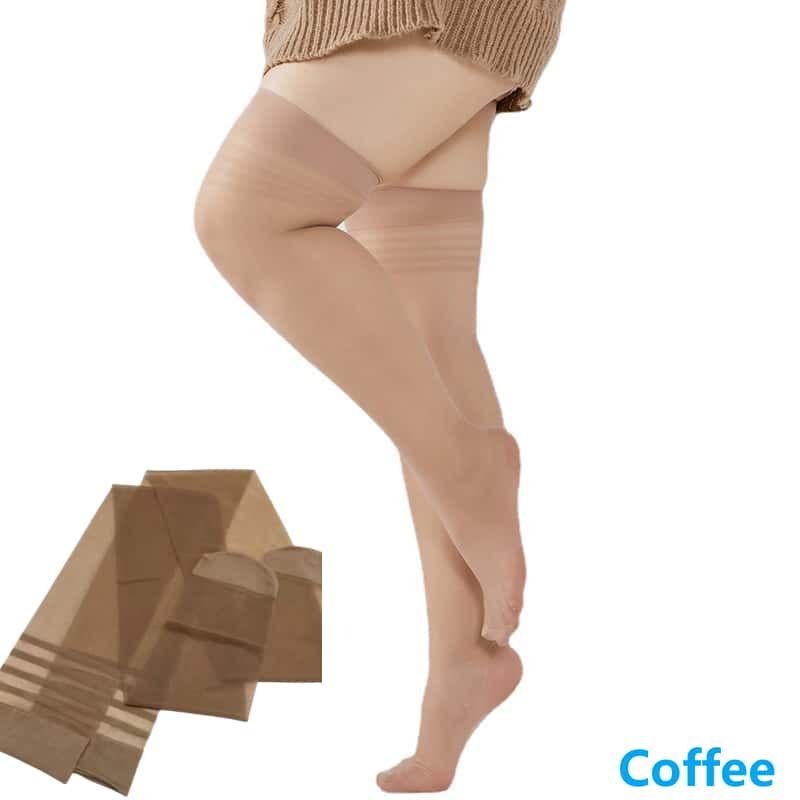 Plus Size Women Elastic Thigh High Stocking Silicone Non-Slip Nylon Over The Knee Stockings Sexy Night Club Wear Long Socks 3Xxl