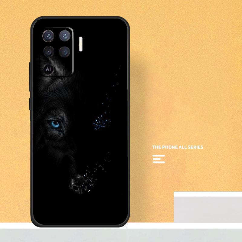 Animal Wolf Case For Oppo A40 A60 A80 A78 A98 A58 A38 A18 A54 A74 A94 A96 A76 A16 A15 A17 A57 A5 A6 Pro