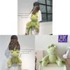 Plush Green Frog Cartoon Backpack For Girls Gift And Daily Use
