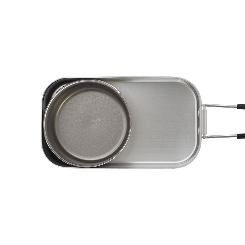 Belmont Titanový cestovní hrnek 280 Skládací rukojeť Venkovní hrnek (BM424) Vyberte skladové stříbro