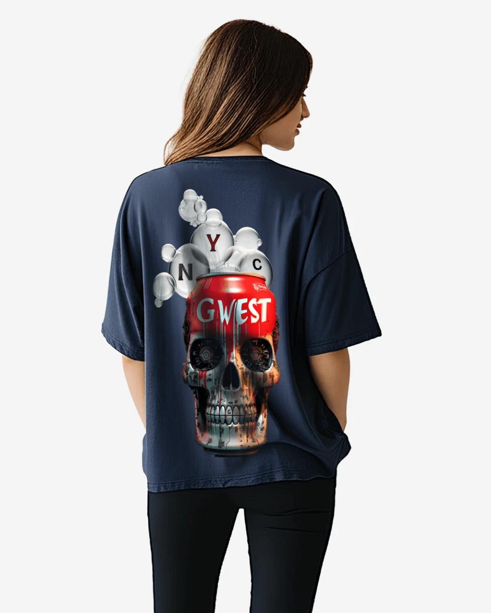 G West Oversized Nyc Can T-Shirt - WOMEN S