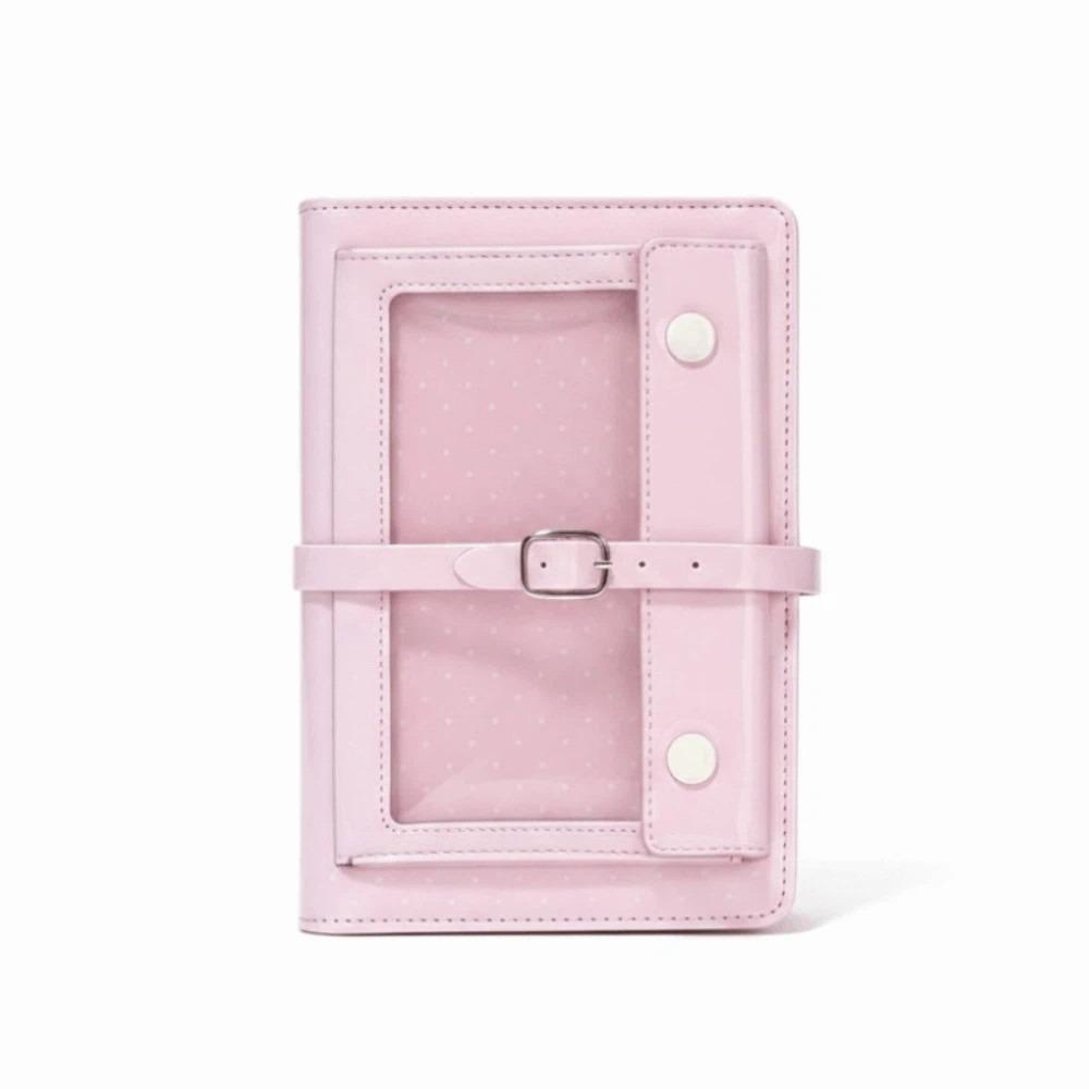 Portable Compact Itabag Planner Notebook Six Ring Clear Window Diary Badge Display