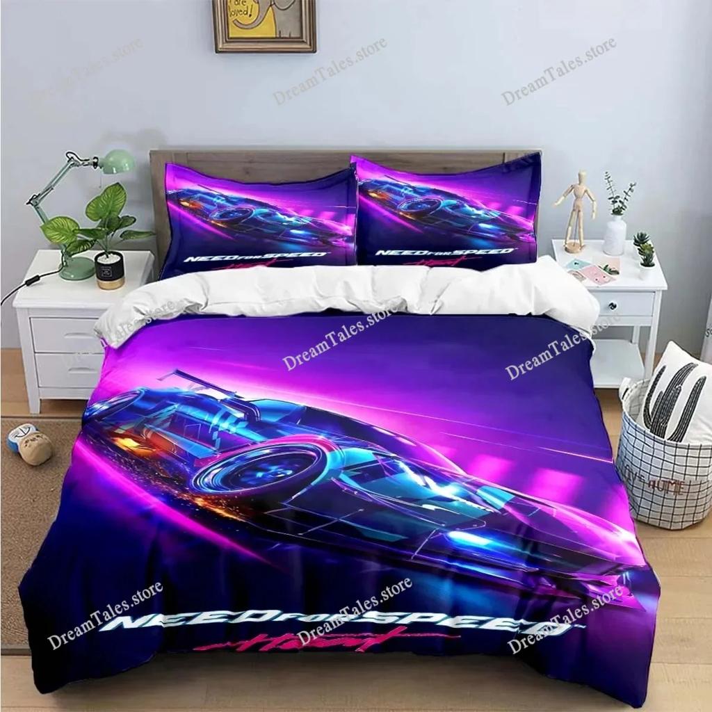 Fashion 3D Game N-NFS Car Print Bedding Sets Exquisite Bed Supplies Set Duvet Cover Bed Comforter Set Bedding Set Luxury Gift741