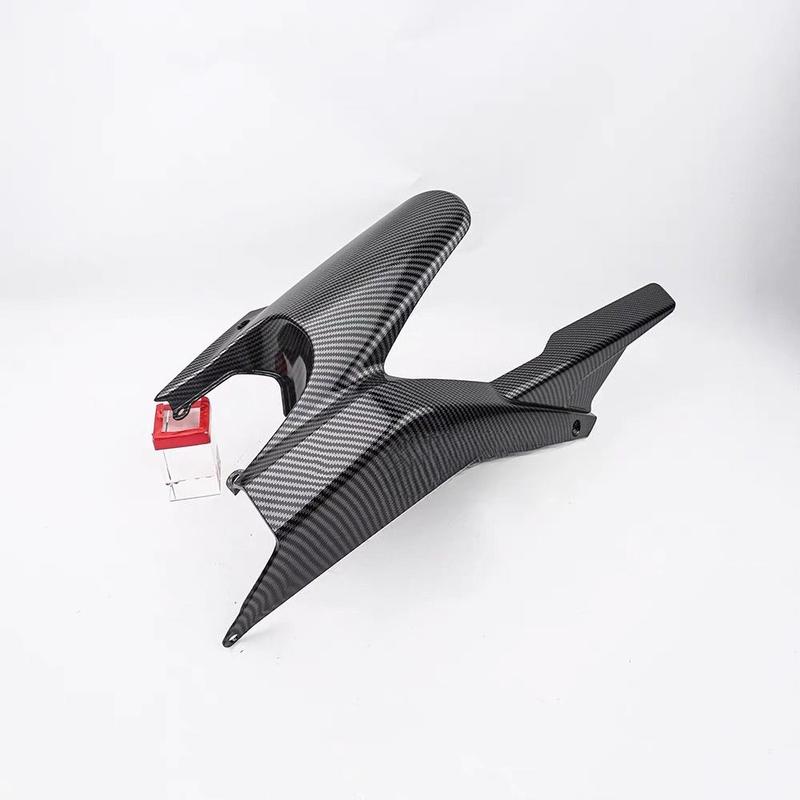 For CFMOTO 675SR Moto Modified Chain Cover Rear Mudguard Carbon Fiber Pattern Protective Cover Shell Chain Box Accessories