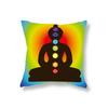 Meditation Buddha Pillowcase Sofa Decoration Room Bedside Office Game Chair Cushion Cover Home Decor  45x45cm