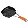 Frying Pan Folding Non Stick Portable Anti Scald Wooden Handle Steak Pan for Cooking Camping Dining