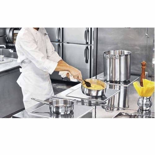 Endo Shoji Commercial TKG PRO Conical Pan, 24cm, Induction Cooktop Compatible, Stainless Steel, AKN1124