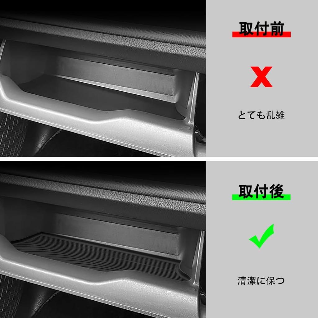 LUCKEASY Toyota Voxy Noah 80 Series and Late Dedicated Passenger Side Glove Box Driver Side Lower Box Passenger Side Upper Box Passenger Side Open