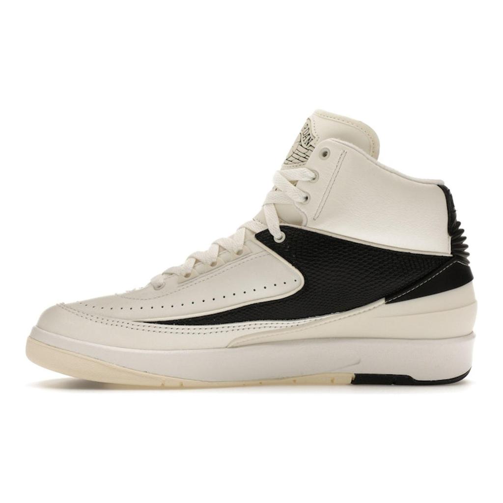 Air Jordan 2 Retro Sail Black Women Sneakers Cream Coconut-Milk DX4400-100